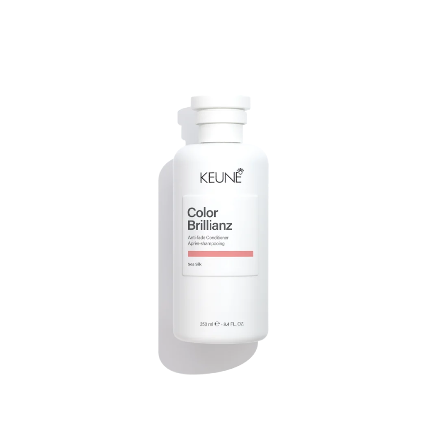 Keune Color Brillianz bottle on a white background