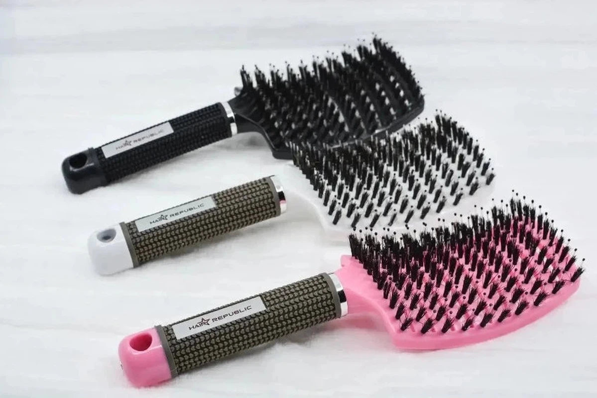 Nylon boar bristle outlet brush