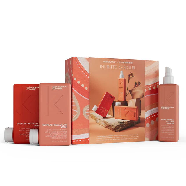 Kiehl's hair color products including bottles and packaging on a white background
