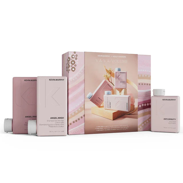 Kevin Murphy hair care products including boxes and bottles on a white background