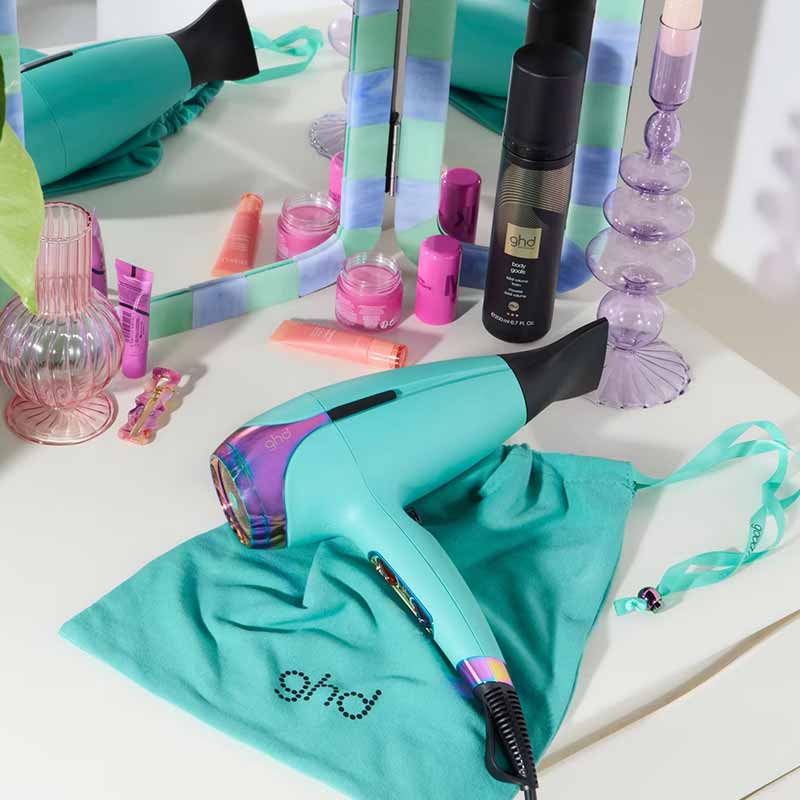 ghd Futurescape Limited Edition Helios Hair Dryer in Mystic Aqua