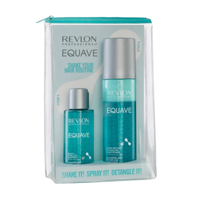 Revlon Equave hair care product set in packaging on a white background
