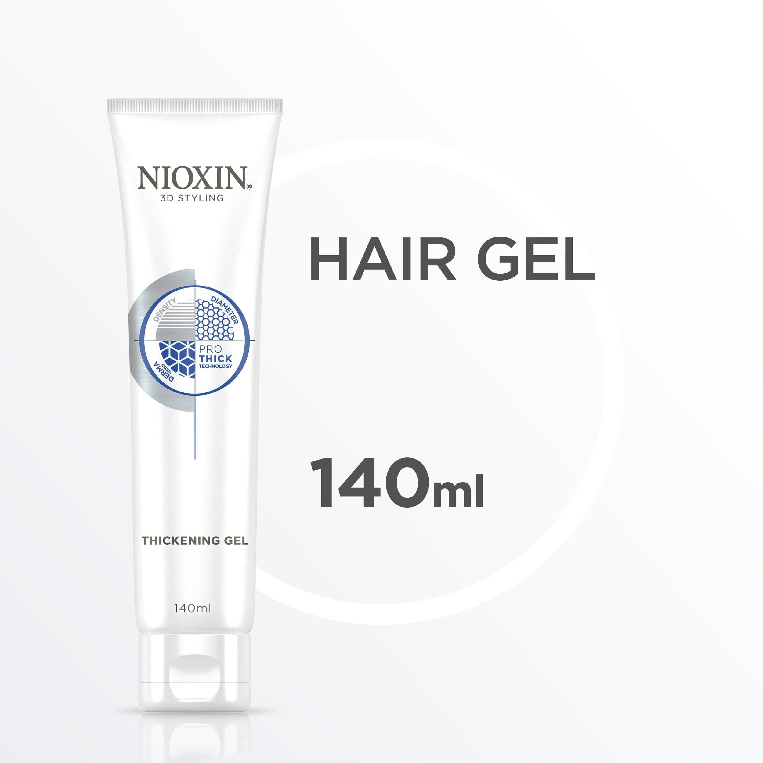 NIOXIN 3D Styling Thickening Hair Gel 140ml - LOOKFANTASTIC